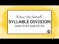 Syllable Division and Patterns