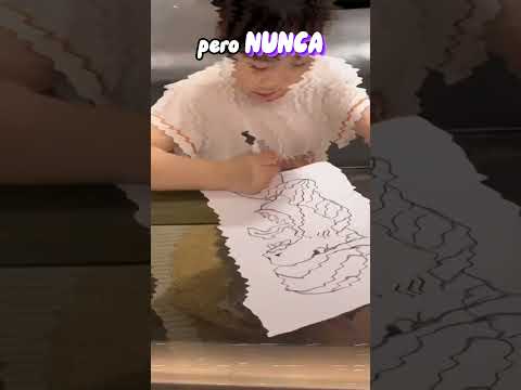 ? Niña CHINA convierte un Garabato en un Dibujo Precioso