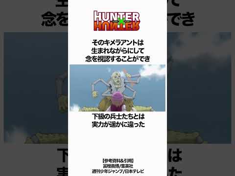 【HUNTER×HUNTER】念能力者を喰って生まれた世代 #hunterxhunter #ハンターハンター #雑学
