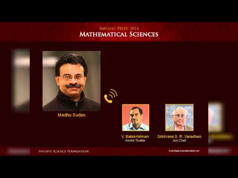 Infosys Prize 2014 – Mathematical Sciences