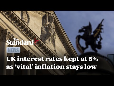 UK interest rates kept at 5% as Bank of England says ‘vital’ inflation stays low