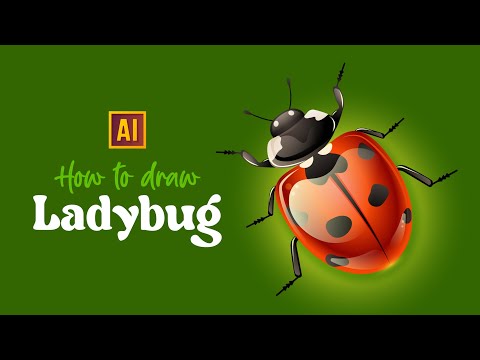 DRAWING A LADYBUG + HOW TO USE IT IN GRAPHIC DESIGN | TUTORIAL IN ADOBE ILLUSTRATOR