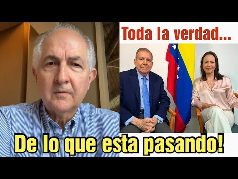 Antonio ledezma explica todo lo que pasa con Maria corina y edmundo González