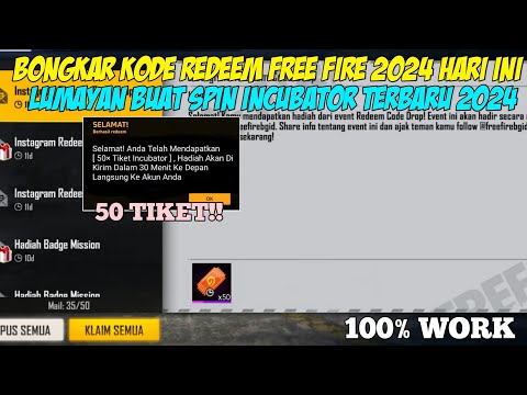 KODE REDEEM FREE FIRE TERBARU 31 AGUSTUS 2024 HARI INI