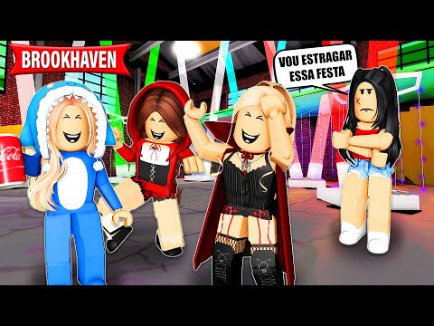 A NOSSA RIVAL TENTOU ESTRAGAR A FESTA DE FANTASIA | Historinhas Brookhaven RP | Roblox