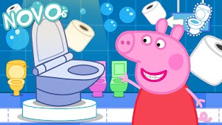 Peppa Pig Português Brasil 🚽 FÁBRICA DE SANITÁRIOS 🧻 NOVO Contos da Peppa Pig