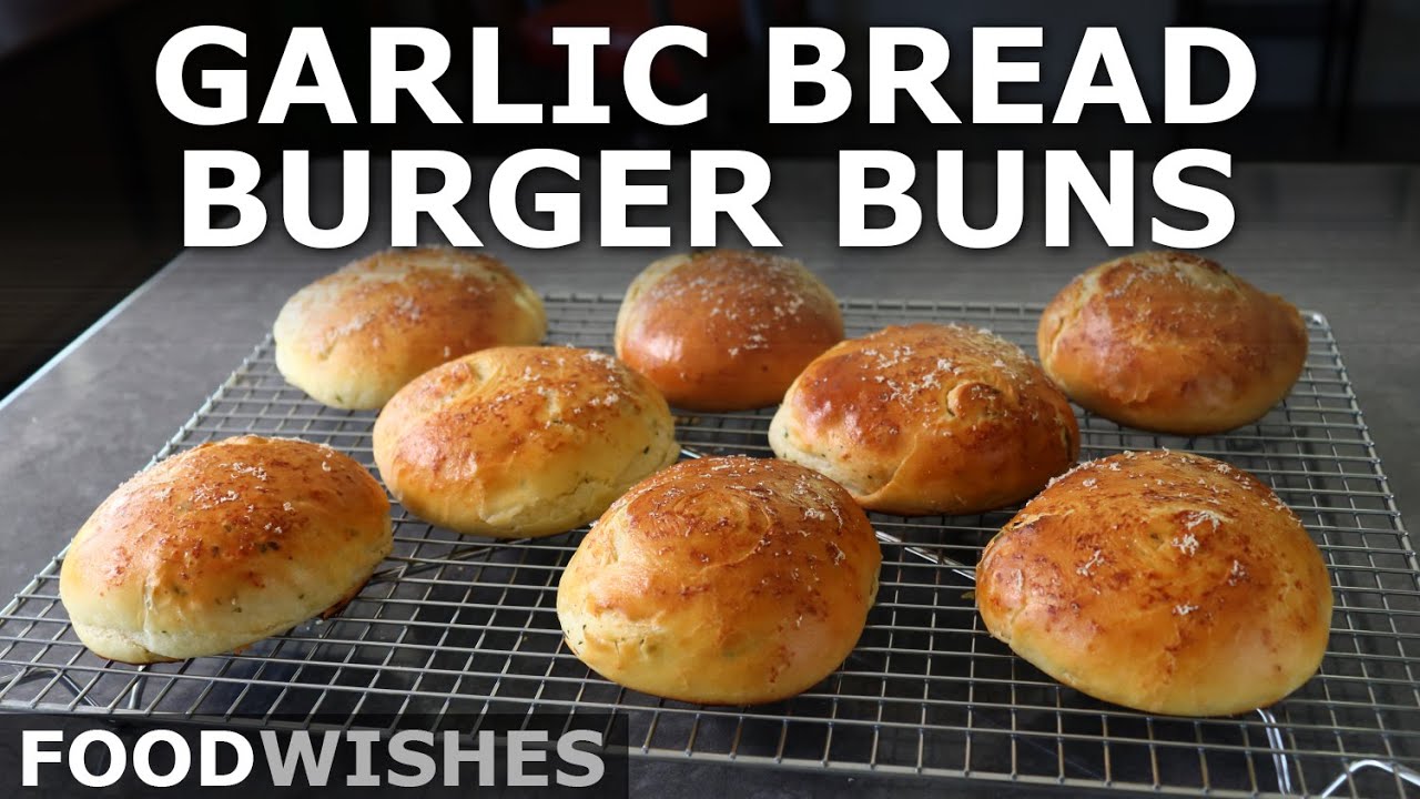 Garlic Bread Burger Buns - How to Make a Garlic Bread Burger