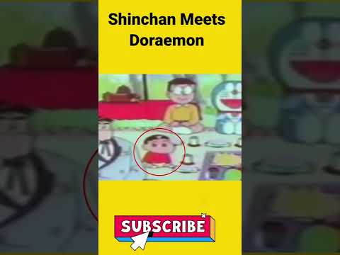 Shinchan Meets Doraemon #shinchan #shorts #shinchanfacts #doraemon