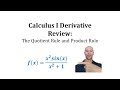 Understanding the Quotient Rule and Derivative Calculation