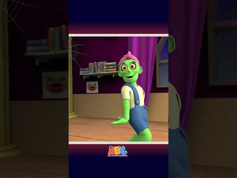 🧟Seven Zombies In The Bed Ver 2 #shorts #halloween #spooky #kidssongs #allbabieschannel
