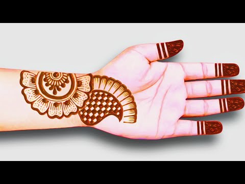 latest front and easy mehndi design | beautiful simple stylish new mehndi design | Mehandi ka design