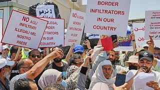 YouTube video thumbnail: Hundreds in Libya Protest Against Migrants, Refugees