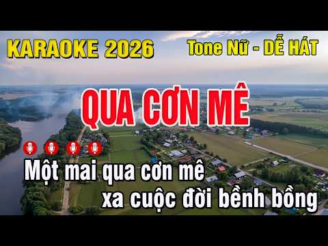 QUA CƠN MÊ Karaoke Tone Nữ | Beat Chuẩn Dễ Hát | Trung Hiếu