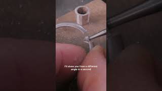 Tip for making at ring with collet setting