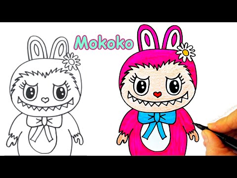 Mokoko  Çizimi - Labubu Mokoko Nasıl Çizilir? - How To Draw Mokoko - Labubu Mokoko Canavar Çizimi