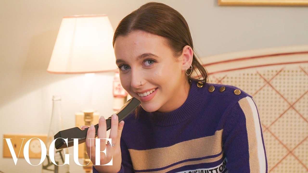 Emma Chamberlain Gets Ready for the Louis Vuitton Show