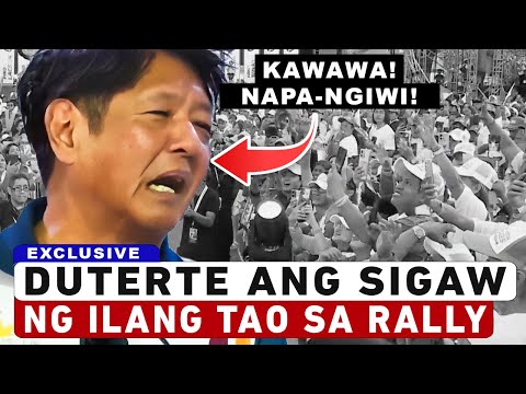 Kawawa Naman si BBM! Duterte Ang Sigaw Ng Ilang Tao sa Rally ng Alyansa