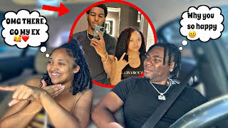 Acting Happy To See My Ex In Public Prank!