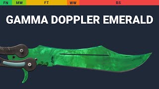 Butterfly Knife Gamma Doppler Emerald Wear Preview video
