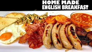 MASSIVE ENGLISH BREAKFAST FEAST HOME MADE-MUKBANG