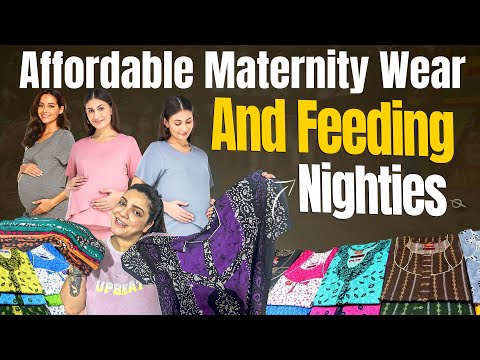 Maternity Wear for Pregnant Women at Home | Feeding Nighties Haul Telugu | Pregnancy Wear Women