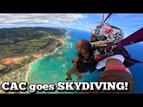 I jumped out of a plane and landed on an island!