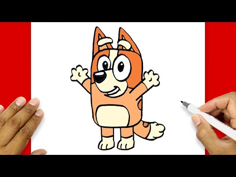 How To Draw A Cartoon Character For Beginners | Bingo Drawing Easy