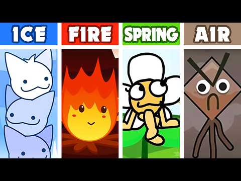 Incredibox Cool As Ice VS Warm Like Fire VS Mild As Spring VS Dusty Like Air