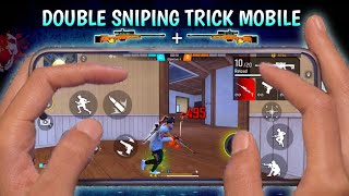How To Use Double Sniper On Mobile [ AWM + M82B ] 😈 Like Pc Player | New Trick Free Fire ~