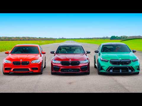 Novas Gerações do BMW M5: CORRIDA DE ARRANCADA