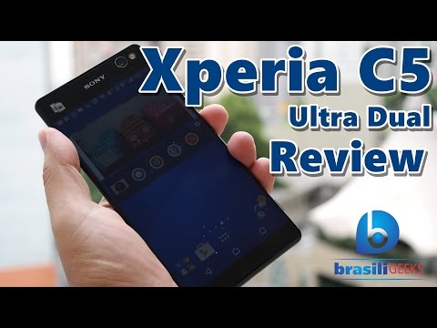 (PORTUGUESE) Xperia C5 Ultra Dual - O smartphone da Sony sem bordas! (Review - Análise Completa em Português)