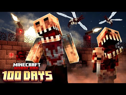 I Survived 100 Days in a DEADLY Infection in Hardcore Minecraft