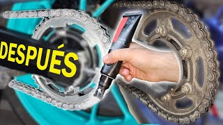 Como Limpiar y Lubricar Cadena Moto Como Dios Manda 👌