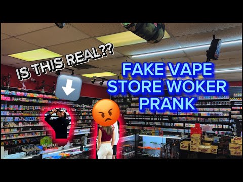 FAKE VAPE STORE WORKER PRANK!!