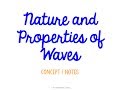 Exploring the Nature and Properties of Waves