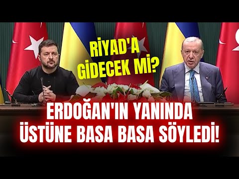 Erdoğan'ın Yanında Üstüne Basa Basa Söyledi! Zelensky'den Ankara'da FLAŞ Açıklama!