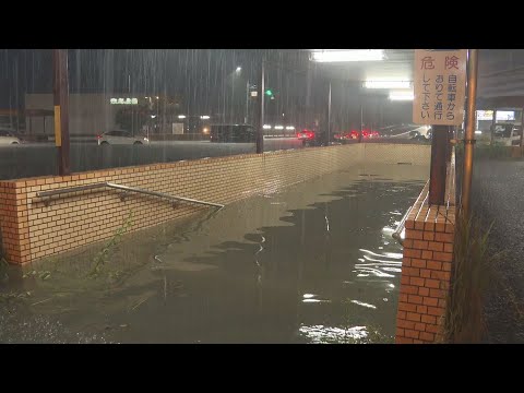 【台風10号】大規模な冠水で車50台が水没 “観測史上最大”の降水量 一時 緊急安全確保の発表も（静岡）