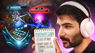 PLATNIUM GWEN LEARNS HOW TO 1v9 | Coach Tarzaned Jungle Fundamentals