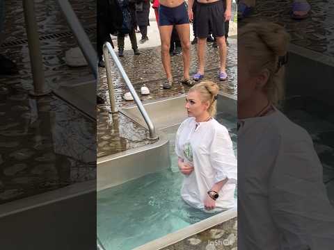 Epiphany bathing ice hole swimming bath 30.07.2024 #shorts