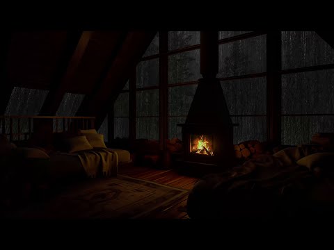 Pioggia Naturale e Camino Accogliente: Musica della Natura per Relax e Sonno Profondo