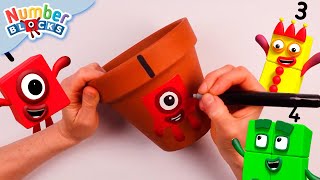 Summer Crafts Tables 🖌️ | Counting Crafts for Kids | DIY | @Numberblocks