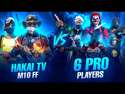 HAKAI TV & M10 FF VS 6 Pro Players 👽 ||  56 KILLS!!! 😨