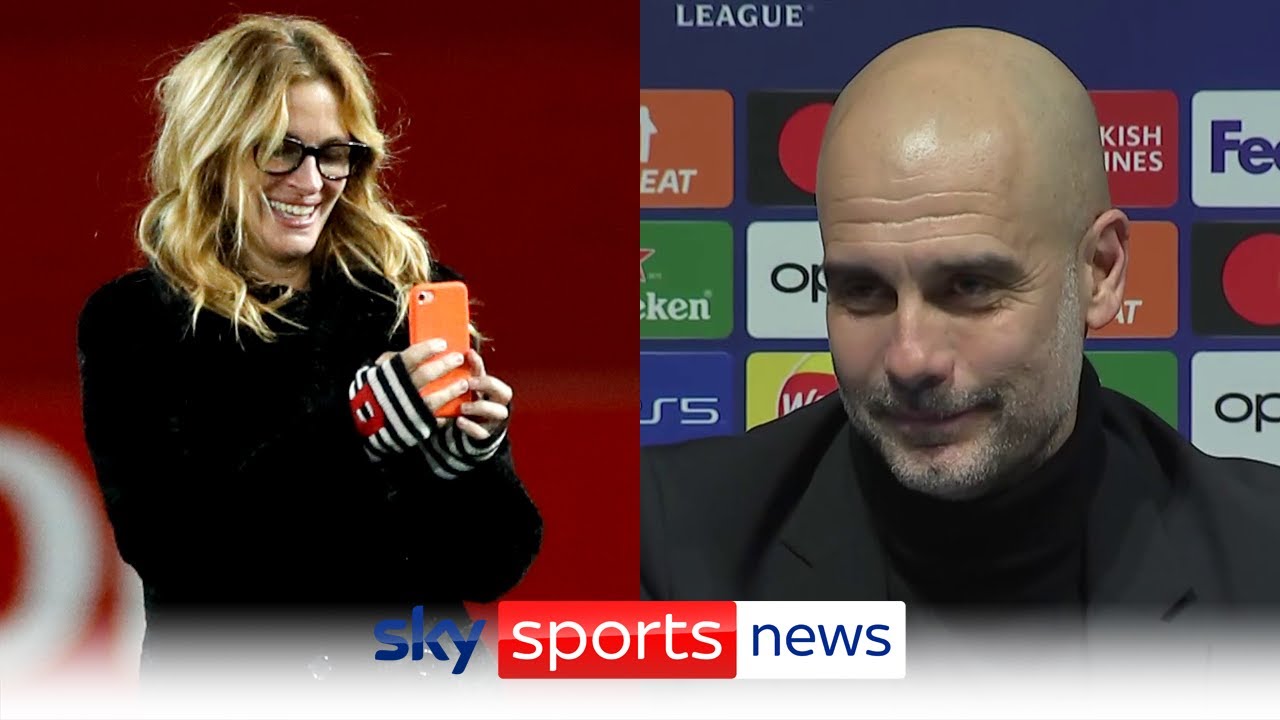 Pep Guardiola says he’s a failure because Julia Roberts visited Manchester United