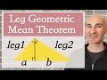 Geometric Mean in Right Triangles
