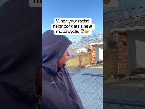 When your crazy neighbor gets a new motorcycle. #viral #funny #viralvideo