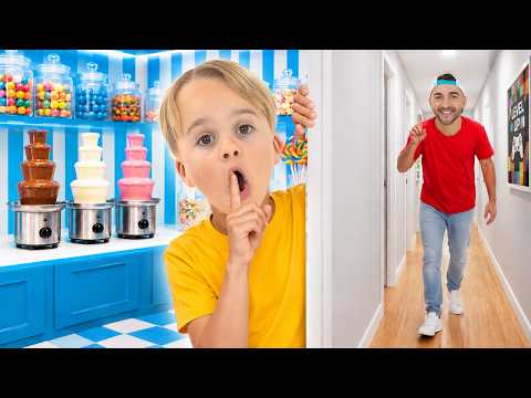 Historias de aventuras en una habitación secreta misteriosa con Chris y Mike