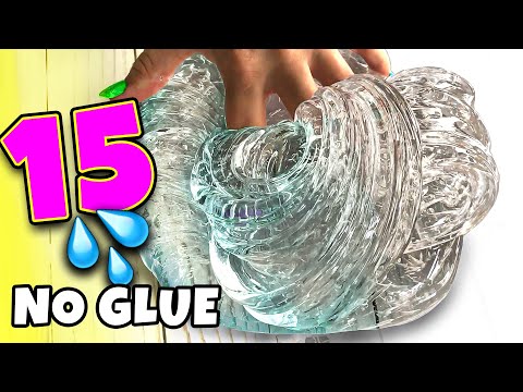 Testing 15 NO GLUE SLIME, 1 INGREDIENT, WATER SLIME, and VIRAL SLIME RECIPES