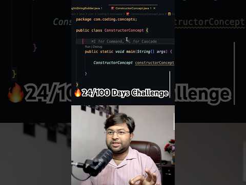 🔥24/100 Days Java Concepts | Concept of Default Constructor #coding #codinginterview #java