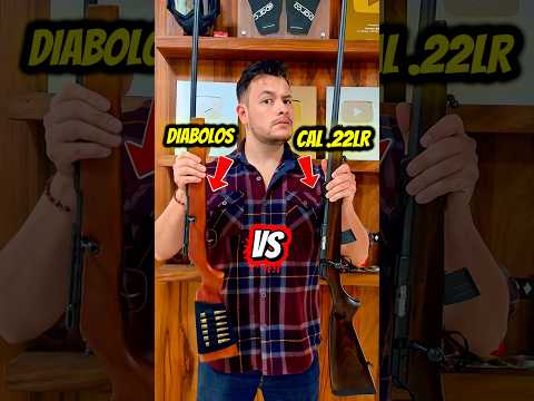 Rifle de Aire VS .22LR  #armasmys  #airsoft #22lr #curiosidades #shorts