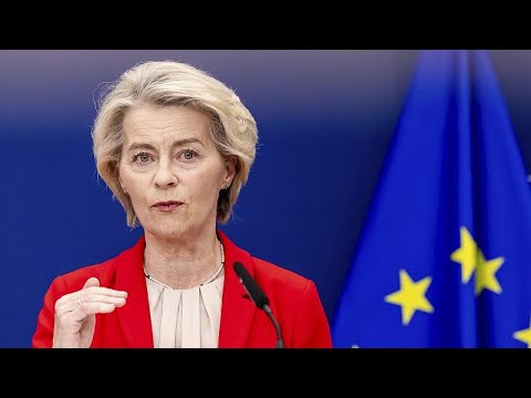 YouTube video thumbnail: Von der Leyen Calls on Hungary to Lift Controversial ban on Budapest Pride